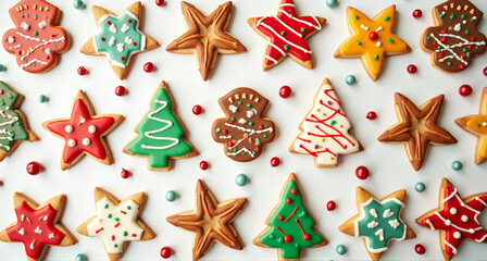 Wall Mural - christmas gingerbread cookies