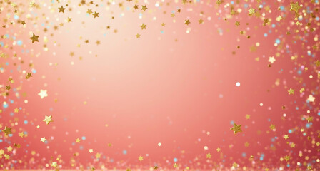 Wall Mural - red background with stars