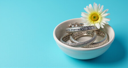 rings and flowers