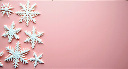 Canvas Print - pink christmas background