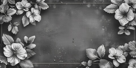 Canvas Print - background with flowers