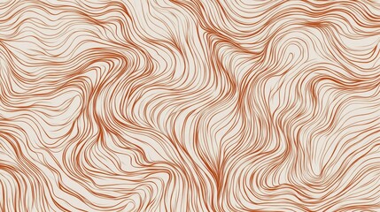 Wall Mural - Abstract background of artistically drawn line pattern in white and brown. Illustration of lines background in white and brown colors for graphic design.