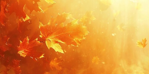 Canvas Print - abstract autumn background