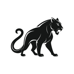 Wall Mural - panther modern logo design style 