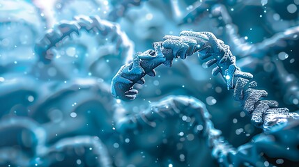Aufkleber - artistic illustration depicting a microscopic world, showing intricate spirals and structures, likel