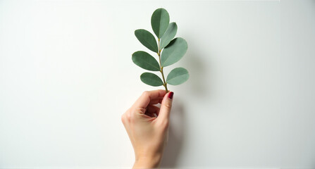 person holding a plant