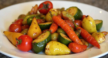 Sticker - salad with vegetables