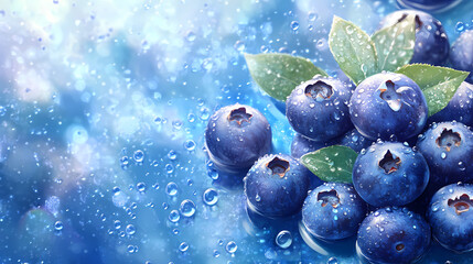 blueberry fruit illustration