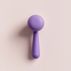 Poster - Vibrant purple paper punch centered and isolated on a clean light colored background  This stationery office tool creates circular cutouts and is a simple minimalist graphic design element