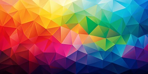 Vibrant and dynamic polygon background, bright, geometric, shapes, vibrant, colorful, abstract, pattern, design, multicolored