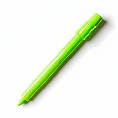Poster - Green Highlighter Marker Isolated on a Simple White Background with Minimalist and Clean Design