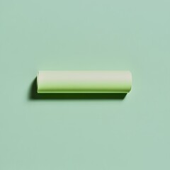 Poster - Green Sticky Note Roll Centered on Plain White Background   Simple Modern Stationery Accessory for Office and Business Use
