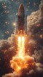 © kevin - Businessman Launching Rocket to Success: Innovative Startup Growth Concept. Abstract Visualization of Rapid Business Expansion, Entrepreneurial Vision, and Strategic Market Ascension in Modern Corpora
