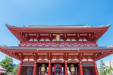 sensoji Temple,Buddha in tokyo city ,japan. (Asakusa temple)  (Letters With Means Asakusa temple)