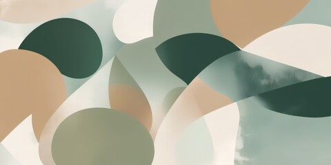 Fototapete - Dynamic Abstract Digital Art with Modern Design and Vibrant Colo