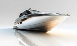 motor boat on white background. 