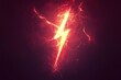© talkative.studio - Glowing Lightning Bolt in a Red Haze