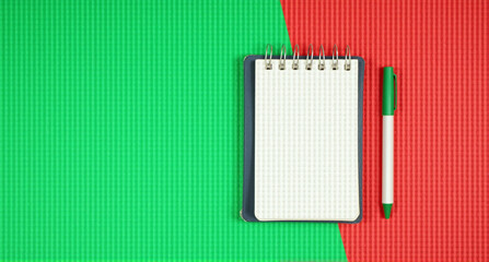 Poster - notebook and pencil