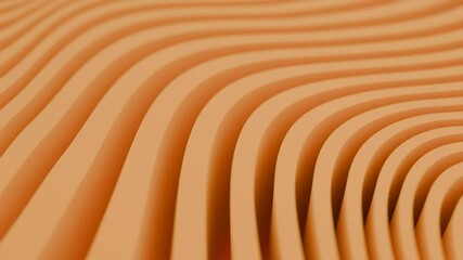 Poster - Stunning and Elegant Wavy Patterns Beautifully Displayed in Gorgeous Warm Orange Tones. Design