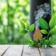 © Tonton1541 - A serene depiction of a house among vibrant leaves, symbolizing eco-friendly living and sustainable practices.