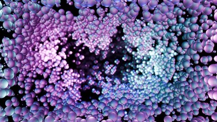 Poster - A Stunning Display of Abstract Colorful Spheres Within a Captivating Digital Space. Design