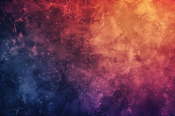 Poster - Abstract grunge background with blue, purple, and orange hues.