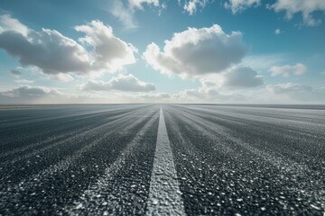 Wall Mural - new asphalt road and sky  road  new asphalt road and sky  new asphalt road and sky