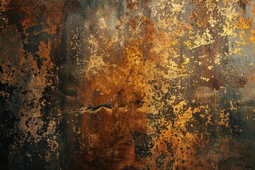 Wall Mural - The vintage rusty grunge iron textured background