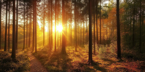  Beautiful photo of trees, German forest