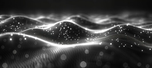 abstract background with a scattered array of tiny dots in monochromatic tones, creating a subtle an