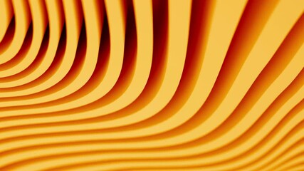 Poster - An intricate and wavy yellow pattern for an abstract background with vibrant design elements. Design