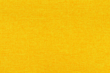 Canvas Print - Yellow fabric cloth texture for background, natural textile pattern.