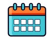 © DESIGN MOSAI - Calendar Line Icon. Editable Stroke. Pixel Perfect. For Mobile and Web.