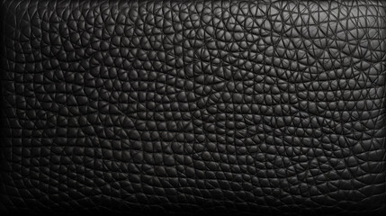 Wall Mural - Closeup of black eco leather texture. Leather texture as background.