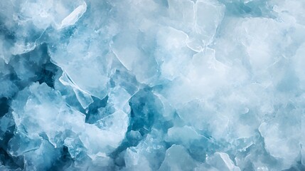 a cool icy light texture with soft blues and wh. A close-up of crushed ice with a cool blue hue, perfect for food and beverage-related visuals. 