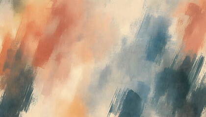 Random brush strokes in muted colors on a plain background, offering an artistic yet minimalist vibe