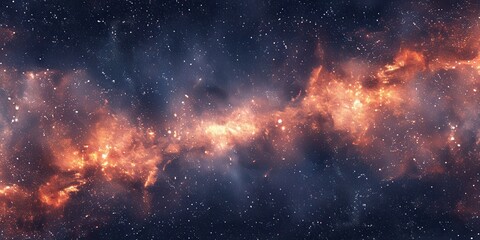Wall Mural - Seamless Space. High Detailed Background with Deep Starry Field