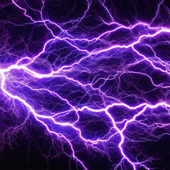 Poster - background illustration of electric energy flow lightning glowing color