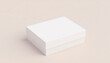 © Premium Art - Mock up blank rectangular white box, placed on a soft pastel background