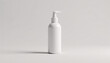 © Premium Art - Mock up blank cosmetic spray bottle with clear label, isolated on a neutral background