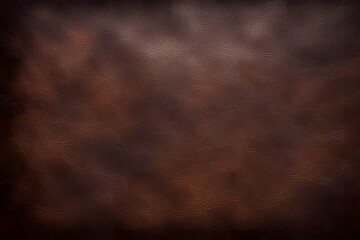 Wall Mural - A rugged dark brown leather texture with heavy distressing and prominent grain, AI Generated