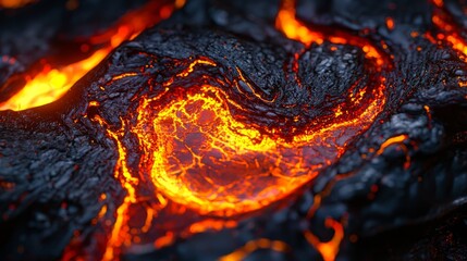 Wall Mural - flames in vivid orange and yellow blaze upward