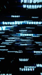 Poster - Glowing Timeline of 2025 with Months on a Dark Background Representing Future Planning and Events