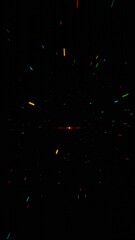 Aufkleber - Speed of Light in Space: Abstract Light Streaks on a Dark Background