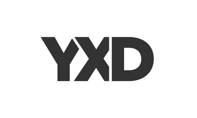 Poster - YXD logo design template with strong and modern bold text. Initial based vector logotype featuring simple and minimal typography. Trendy company identity.