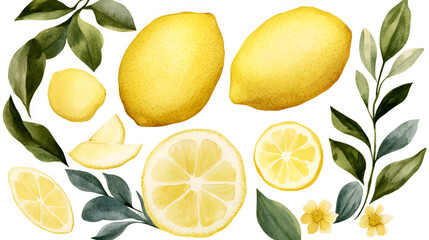 Sticker - Watercolor Lemon Illustration - Perfect for Your Next Project