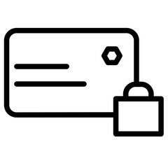 Poster - Credit Card Payment Line Icon