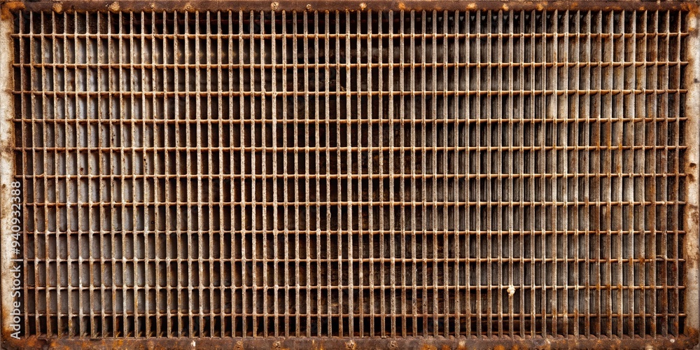 Rusty Car Radiator Rusty and worn radiator grill texture in need of repair, radiator ...