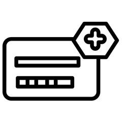 Canvas Print - Add Banking Check Line Icon