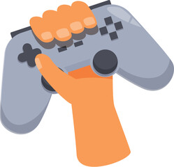 Poster - Hand is gripping a video game controller, ready for action and entertainment